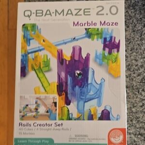 2.0 Marble Maze Rails Creator Set - Purple, Blue, Yellow